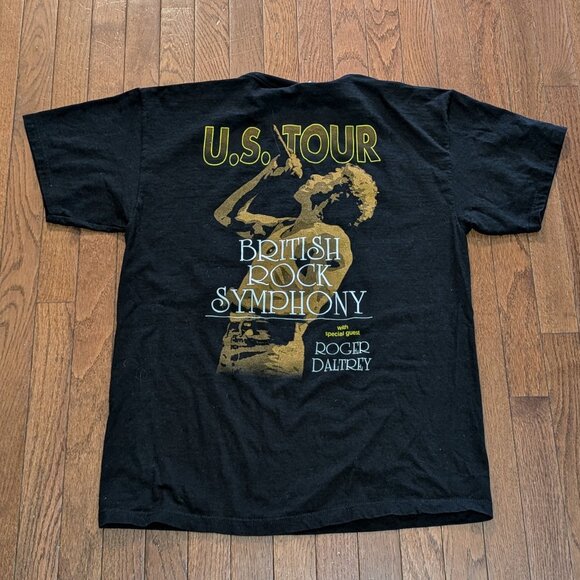 1998 British Rock Symphony US Tour w/ Roger Daltrey Tultex T-Shirt - Size L - Picture 5 of 5